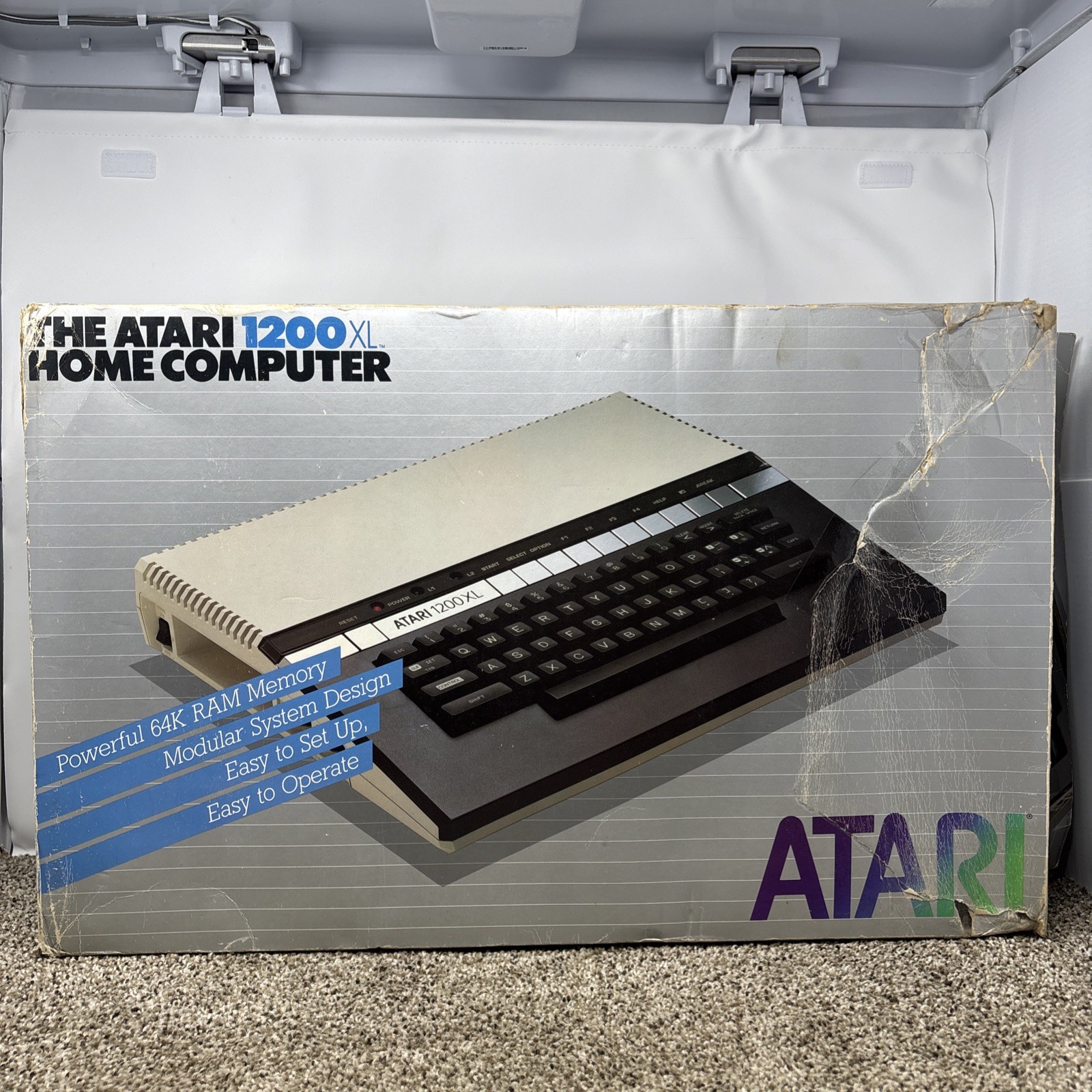ATARI 1200XL Vintage Home Computer Tested And Working With Original Box