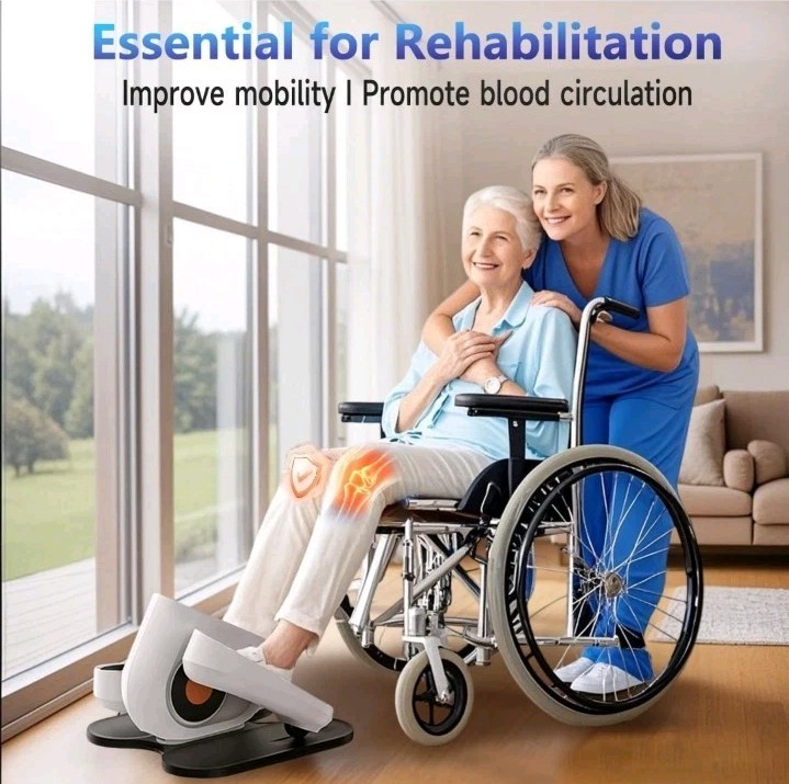 Under Desk Elliptical Machine, Electric Ellipse Leg Exerciser While Sitting