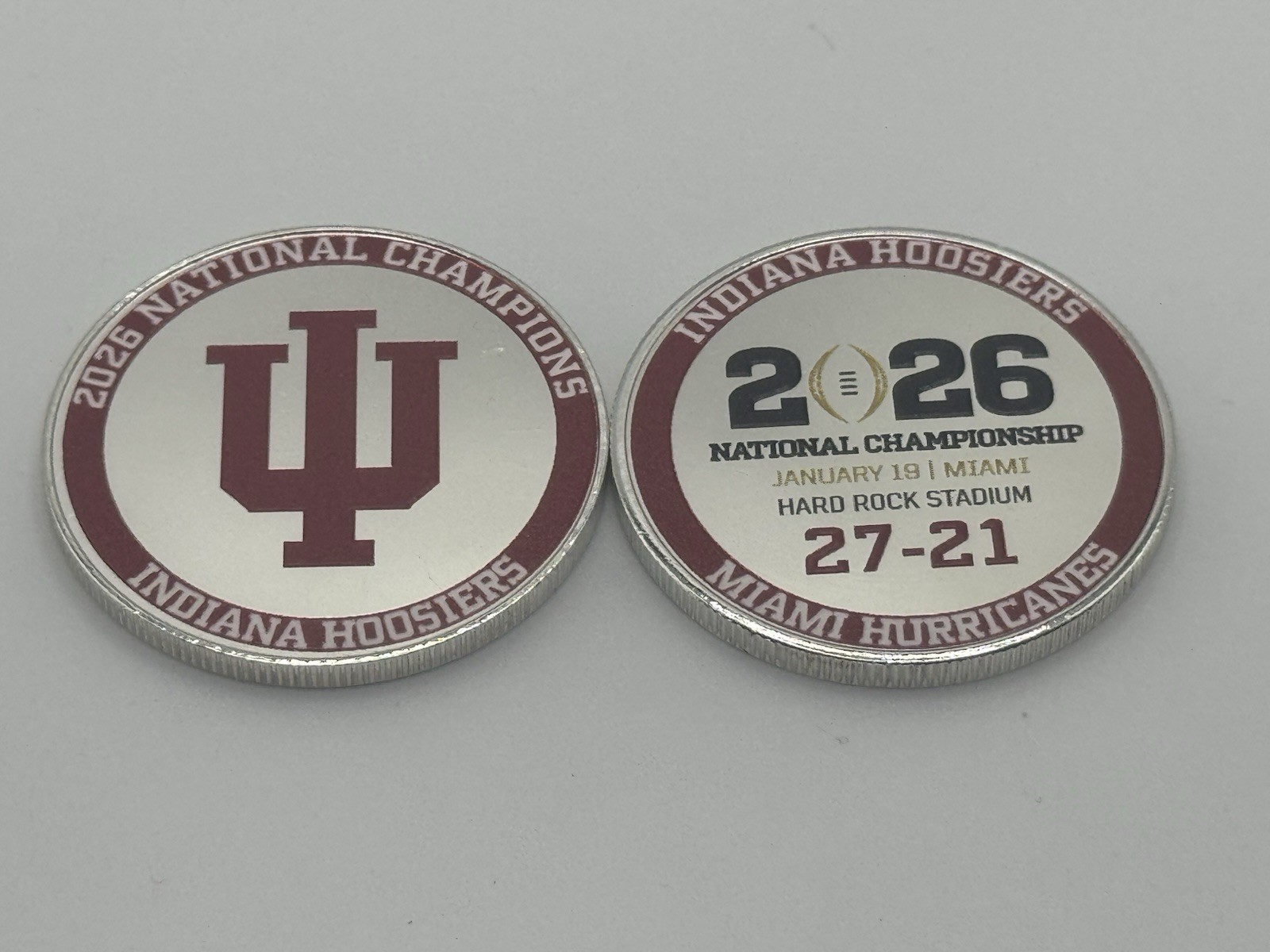 Custom Design Tribute Coin Indiana Hoosiers 2026 CFP National Champions
