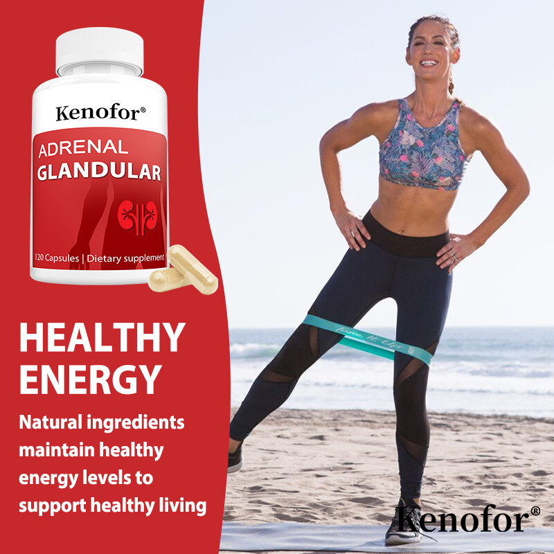 Adrenal Glandular Supplement Balances Emotional Health Improves Stress 120 Pills