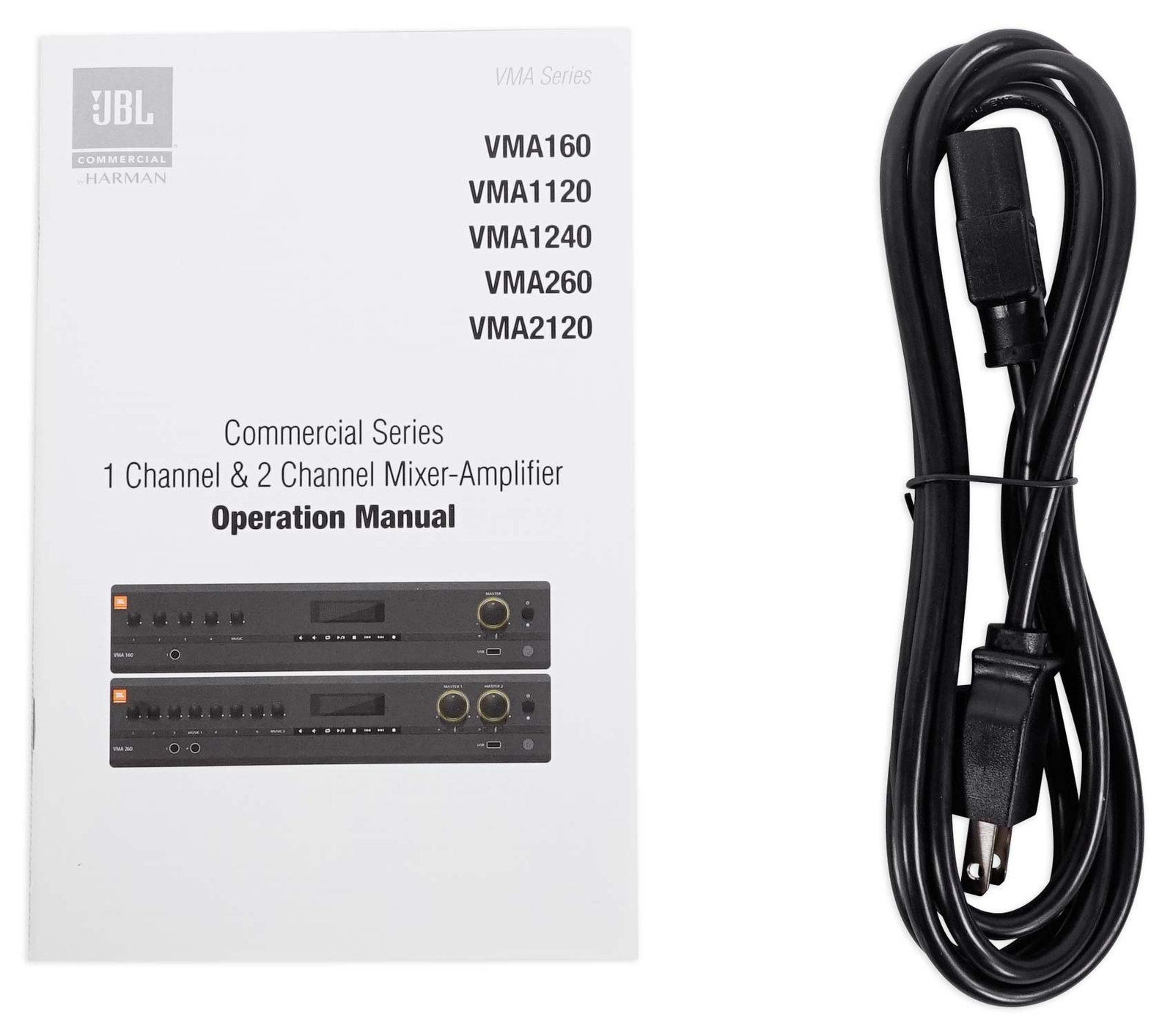JBL VMA1240 Commercial/Restaurant 70v Mixer/Amplifier+(12) 6.5" Wall Speakers