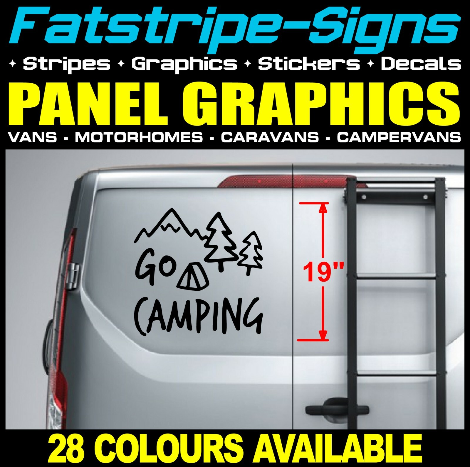 VAN GRAPHICS STICKERS DECALS CAMPERVAN MOTORHOME CARAVAN to fit CUSTOM T4 T5 T6