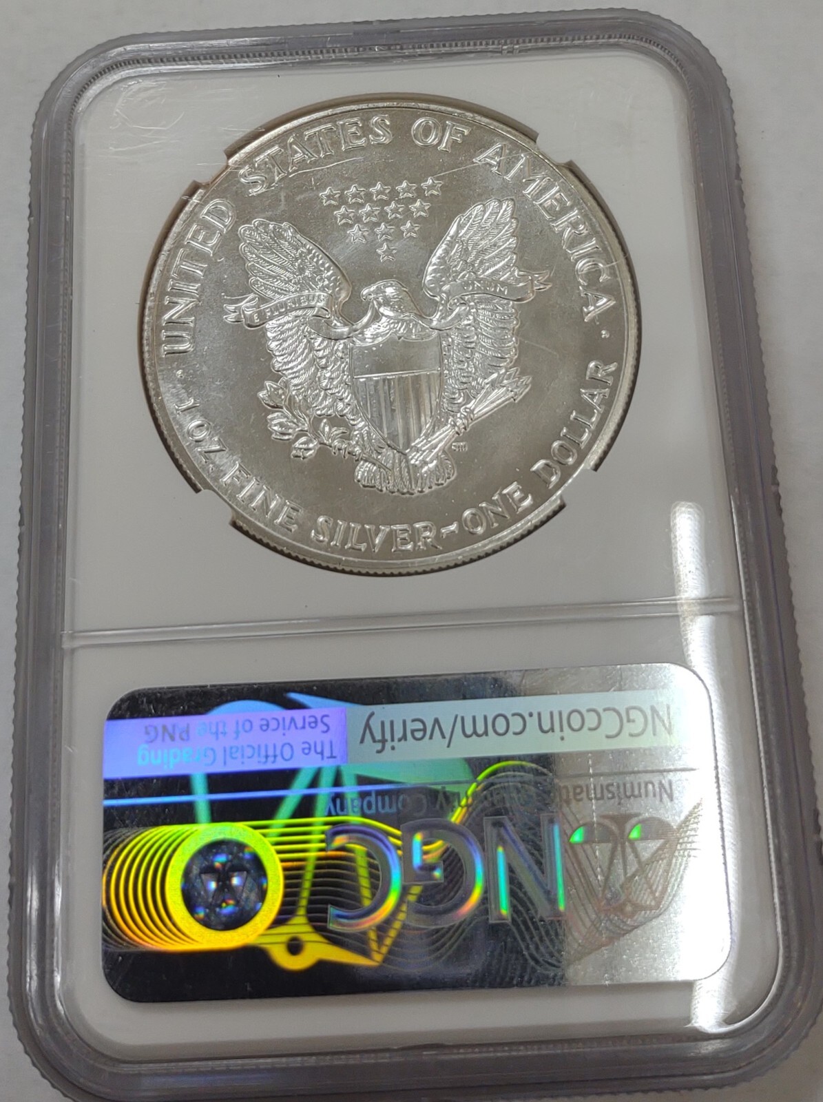 1987 AMERICAN SILVER EAGLE! GRADED MS69 BY NGC!