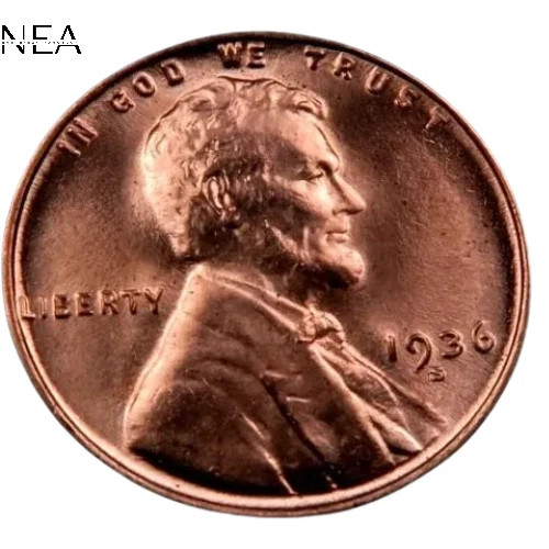 1936-S Lincoln Wheat Penny Cent ~ Gem BU (red)