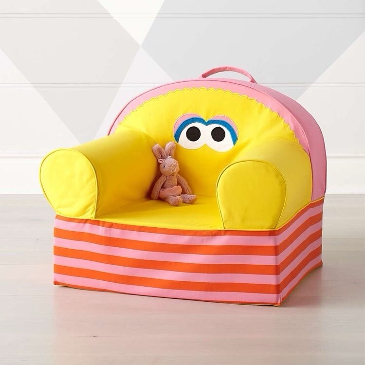 Crate & Barrel Kids - Land of NOD Sesame Street Big Bird Chair Cover - NEW
