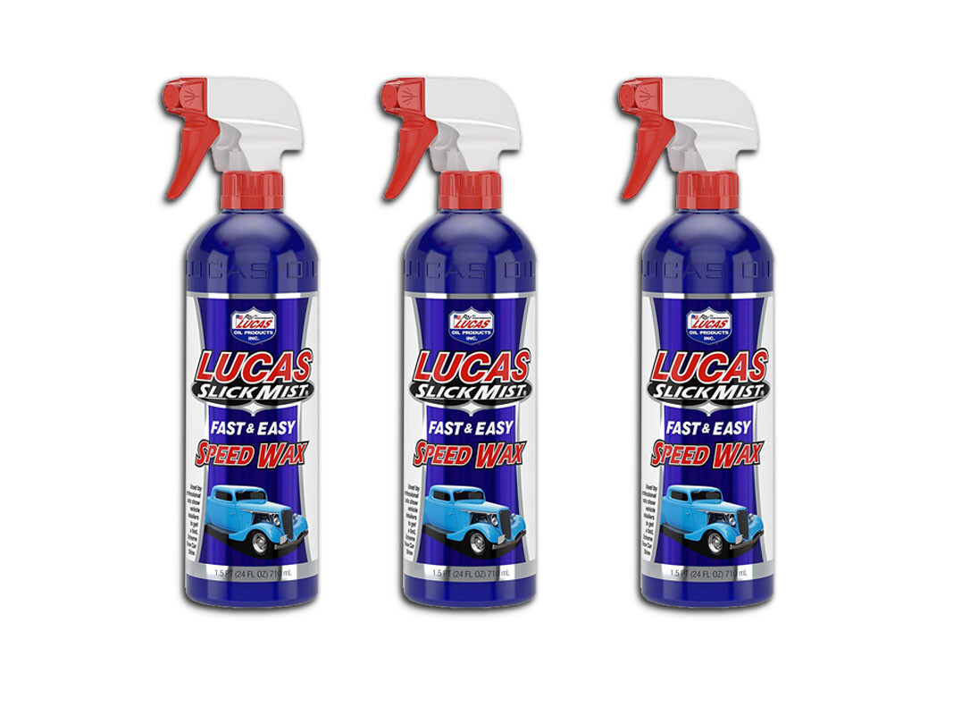 LUCAS OIL SLICK MIST® FAST & EASY SPEED WAX - 10160 - PACK OF 3 BOTTLES (24 OZ)