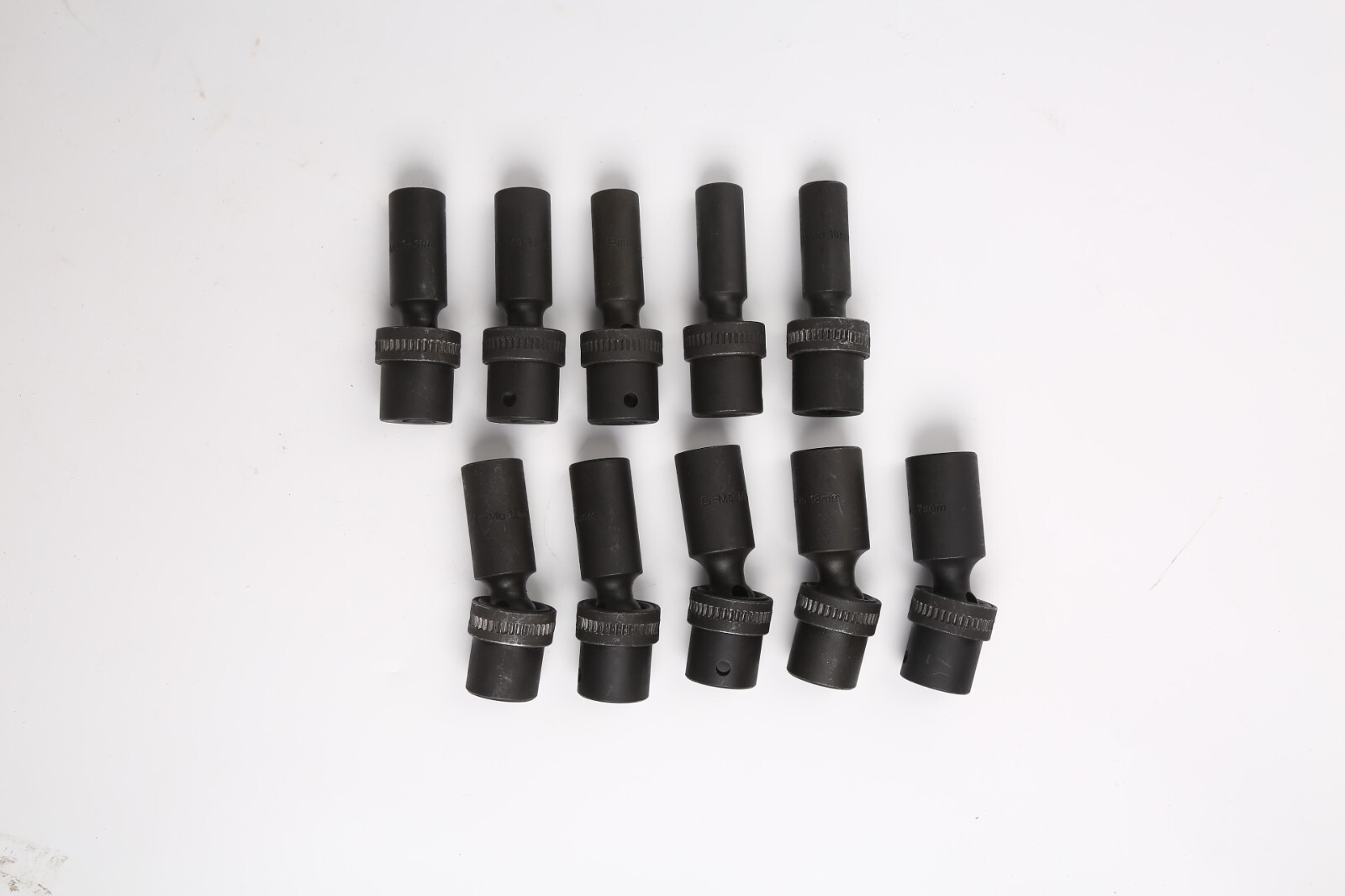 10 Pc 1/2 Inch Drive 6 Point Deep Universal Impact Socket Set Metric Size