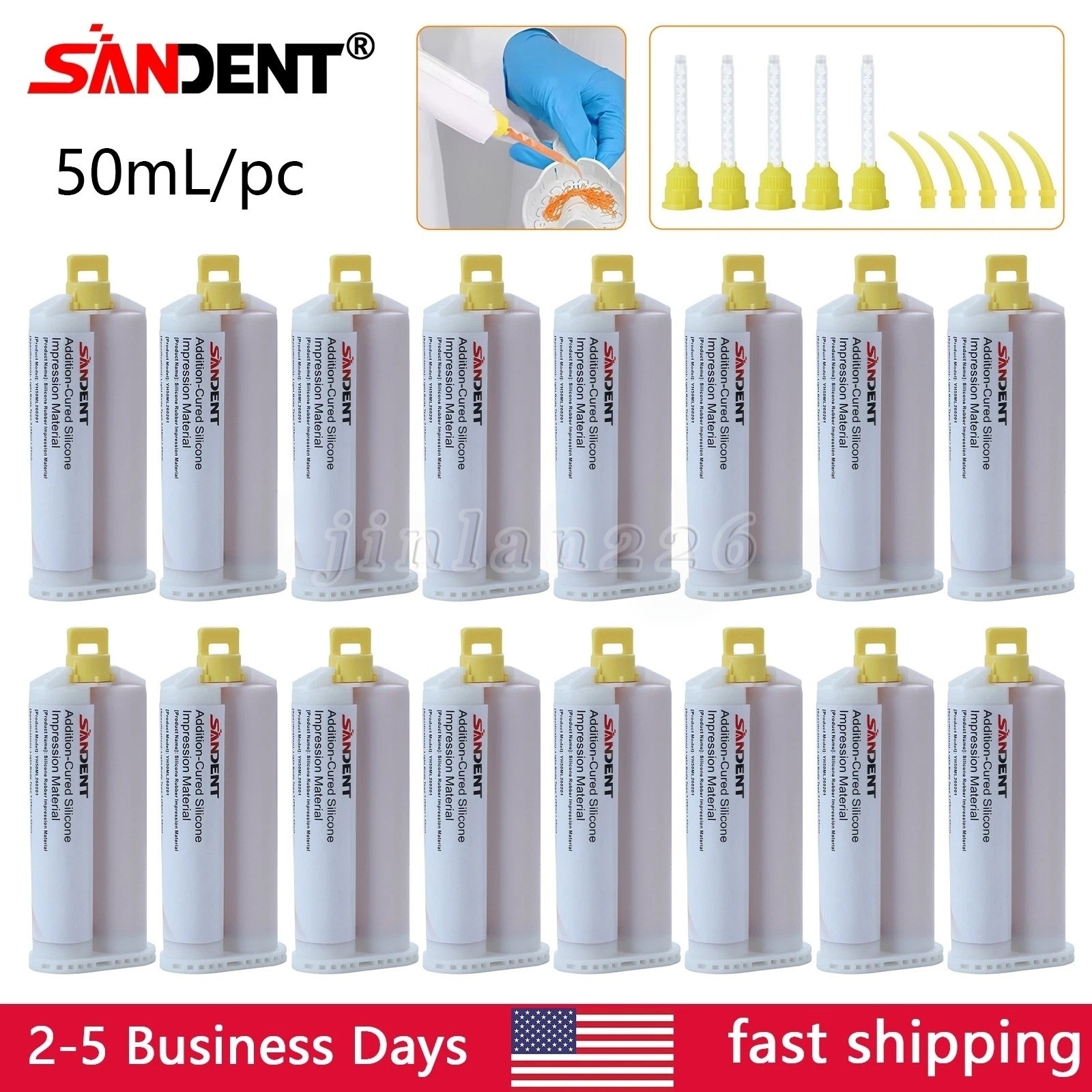 Dental LIGHT BODY Fast SET VPS PVS Impression Material 50ML Cartridges