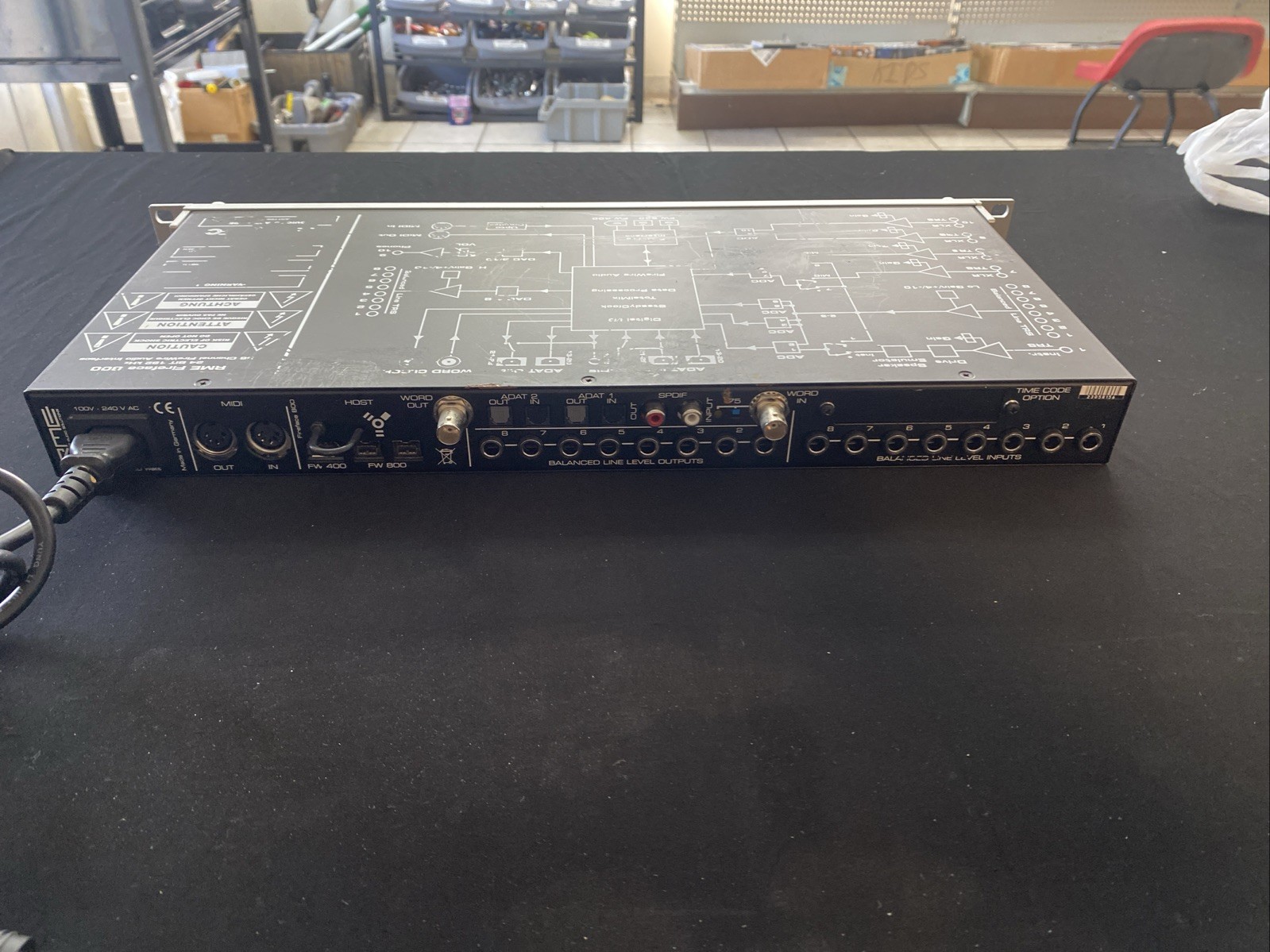 RME Fireface 800 Firewire 24 Bit 192 kHz Audio Interface With 4 Mic Pres