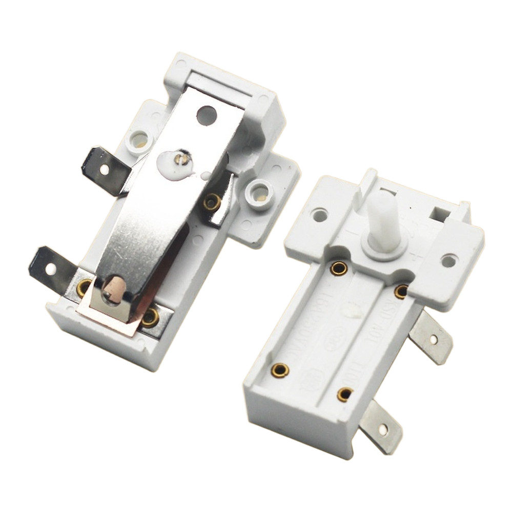 4pcs White Plastic Thermostat Switch for Oil Heater Adjustable Temp Control 16A