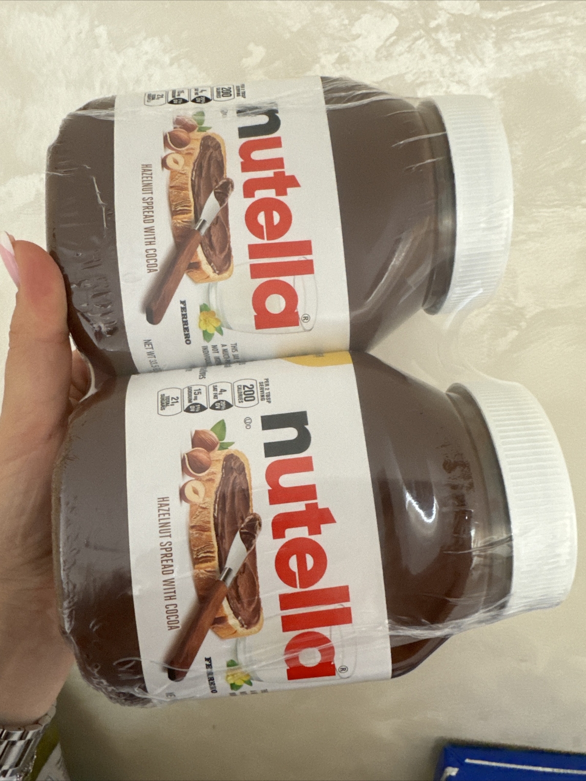 Nuttella Chooclate Twin Pack Net 1.9kg For Two Pack Exp Feb 22, 2025