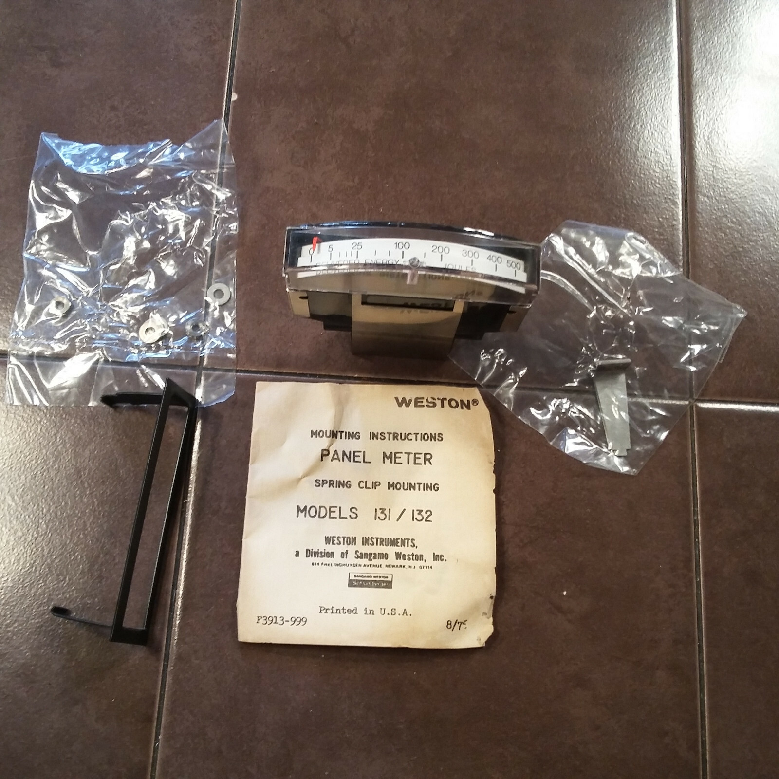 Weston 131 Delivered Energy Panel Meter Joules New