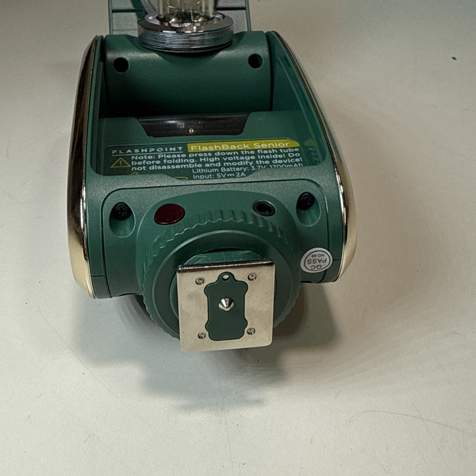 Flashpoint FlashBack Senior On-Camera Flash, Green. Tested