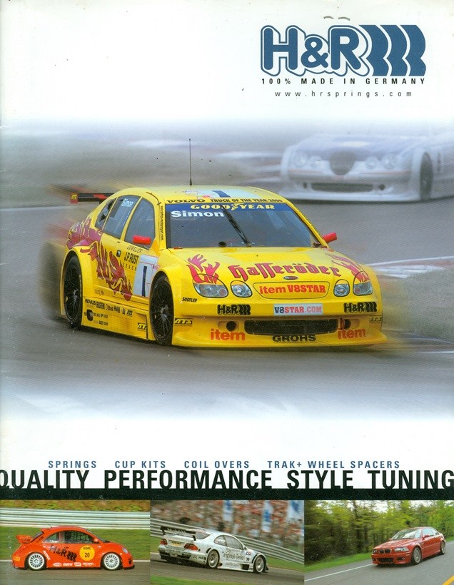 2001 H&R. Special Springs Premium Quality Suspension Components Product Catalog