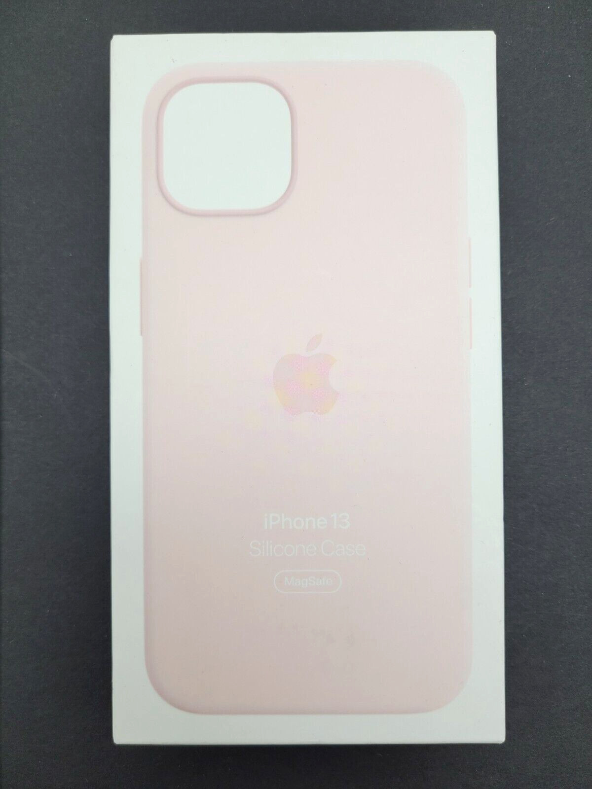 Genuine Apple Silicone Case with MagSafe for iPhone 13, Chalk Pink