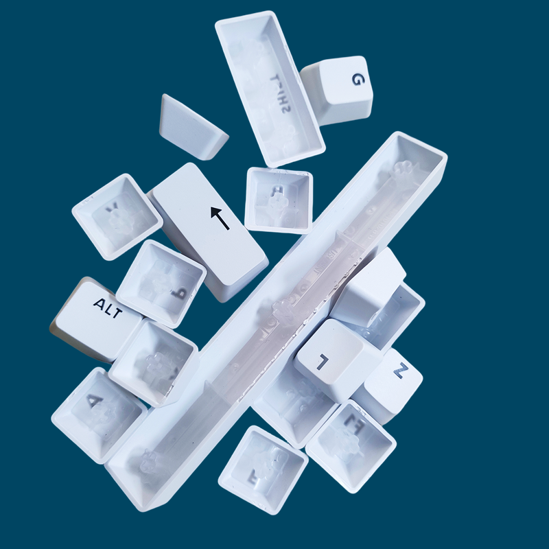 White Replacement keycap for Logitech G715 G713 Wireless Mechanical Keyboard