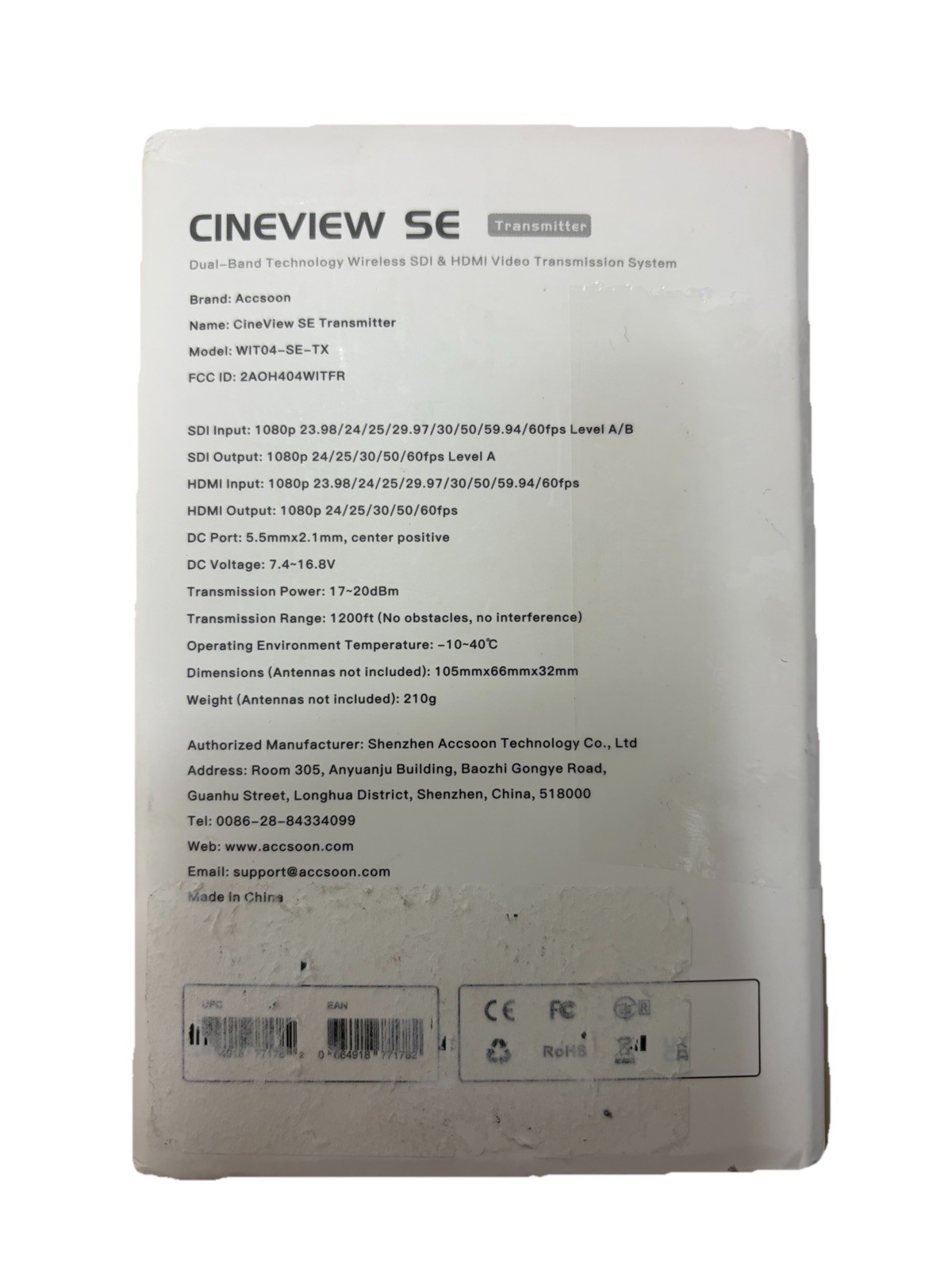Accsoon CineView SE Multi-Spectrum Wireless Video Transmitter