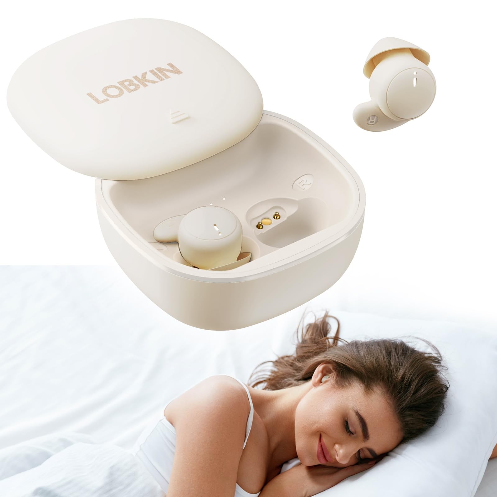 Sleep Earbuds,Wireless Bluetooth 6.0 Noise Blocking Sleeping Headphones,Sleep...