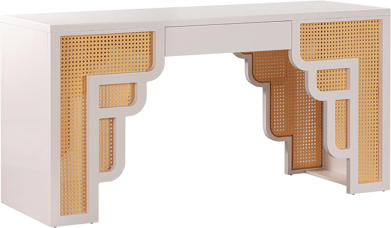 Suzie Rattan Executive Desk (Cream)