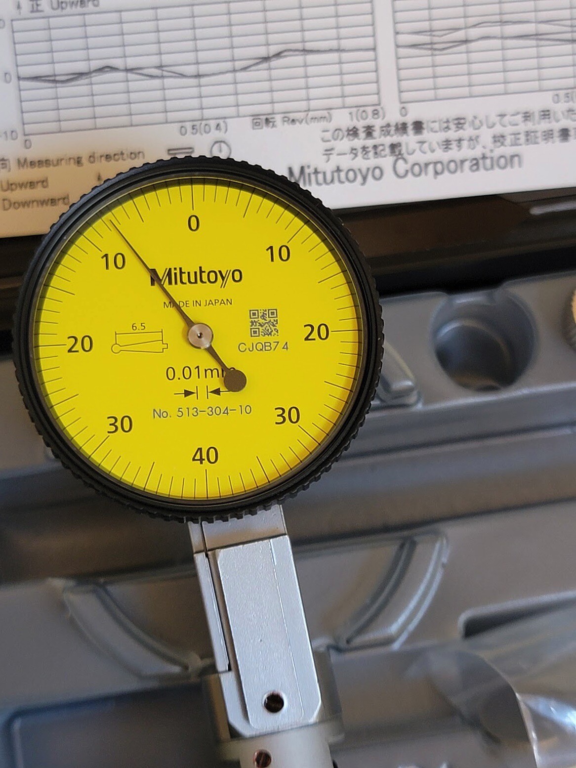 Mitutoyo Dial Test Indicator 0.8mm / 0.01mm 360 Degree Rotating Contact Point