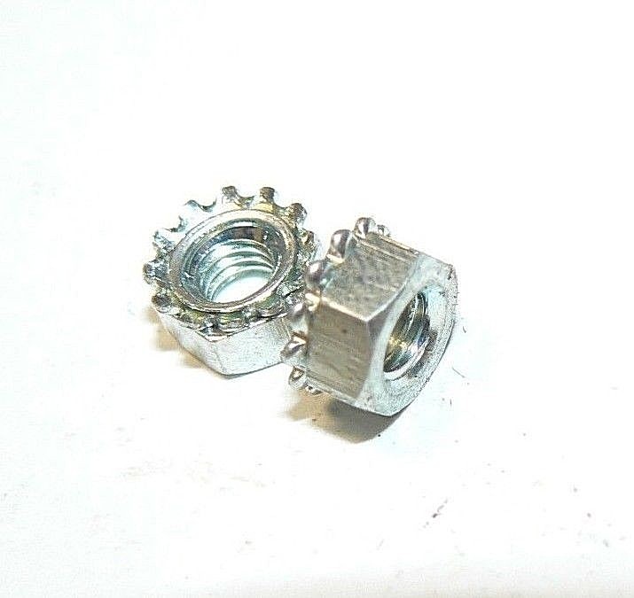 M4 x .7 METRIC HEX KEP NUTS - Class 8 - Zinc Plated - Lot of 100 Pcs.