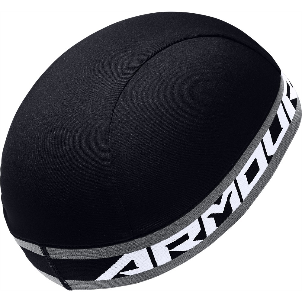 Under Armour 1254900 Men's UA Original Skull Wrap Beanie Cap, Black/White, OSFA