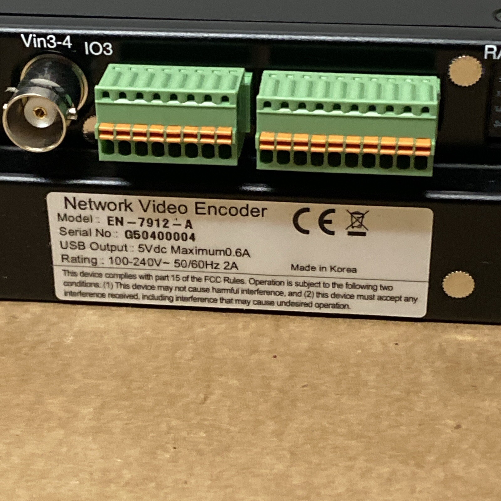AMAG Visualizer 12 Channel 1U Modular Video Encoder EN-7912-A