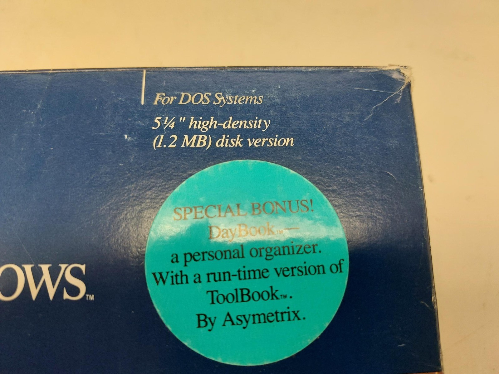 Vintage Microsoft Windows 3.0 For DOS 5.25" Disk + bonus