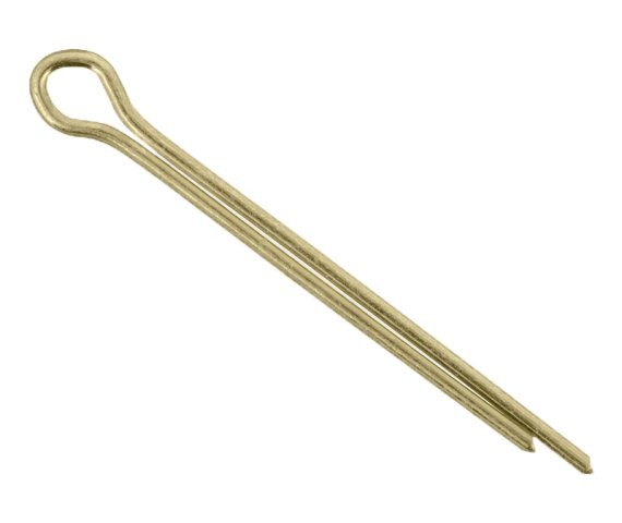 Cotter Pin 3/32 x 1-1/4 Carbon Steel Zinc Yellow (1000 Pieces)
