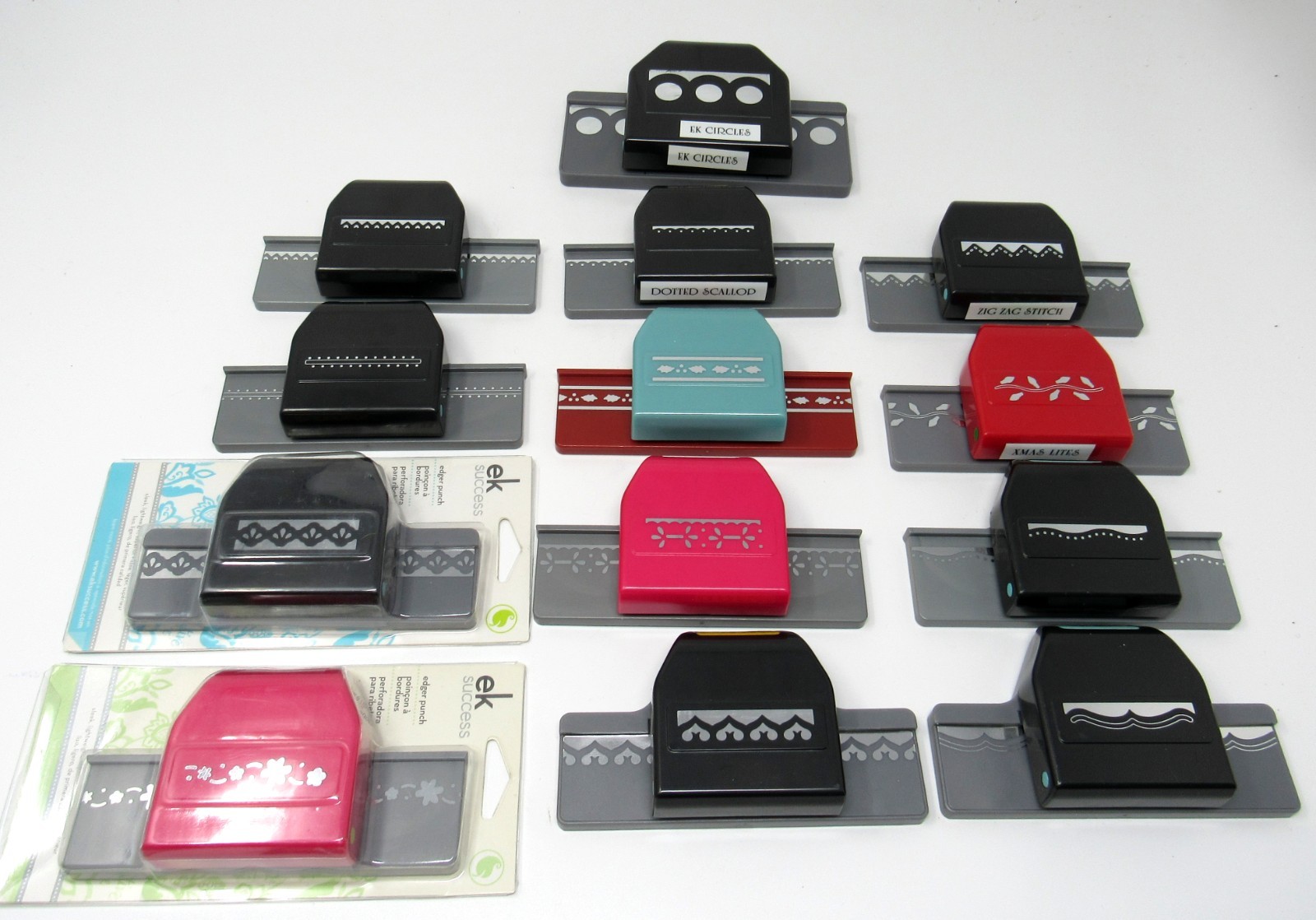 EK Success Paper Shapers Edger Border Punch YOUR CHOICE Floral Scallop Holly +