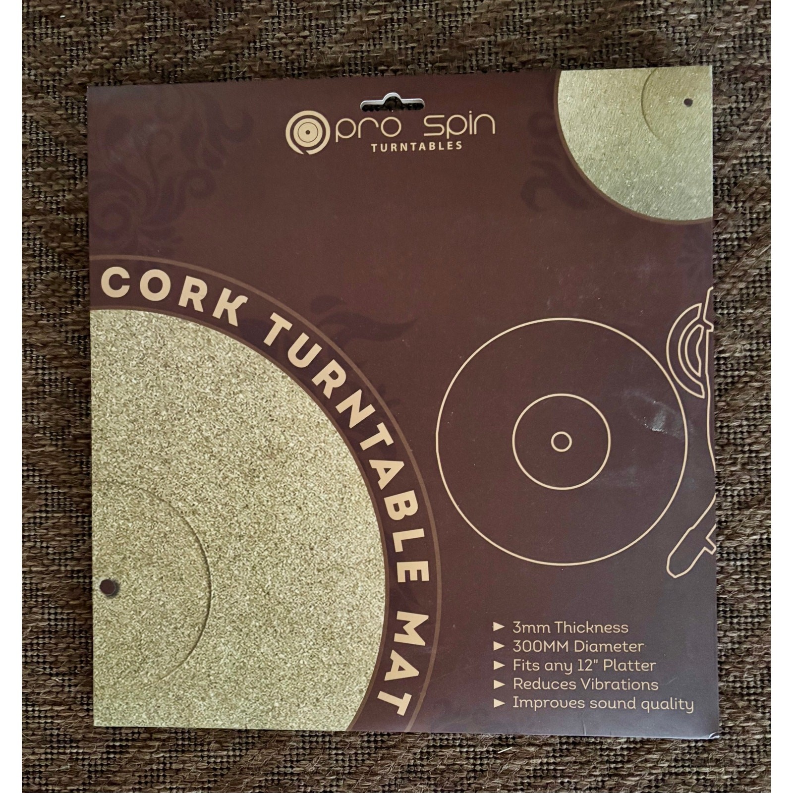 Cork Turntable Mat Pro Spin also for Lazy Susan NWT