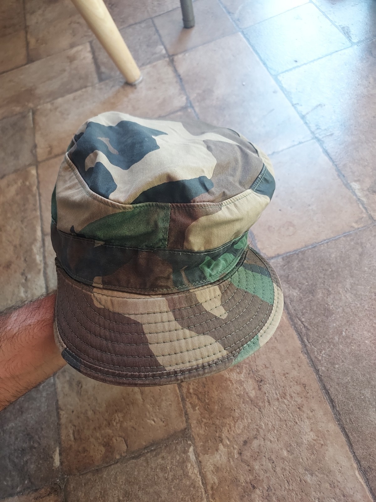 Woodland M81 BDU Combat Cap / Patrol Cap USGI Size 7 3/4 Cold Weather