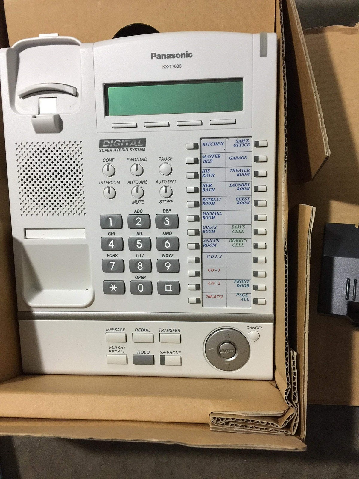 KX T7633  Digital White