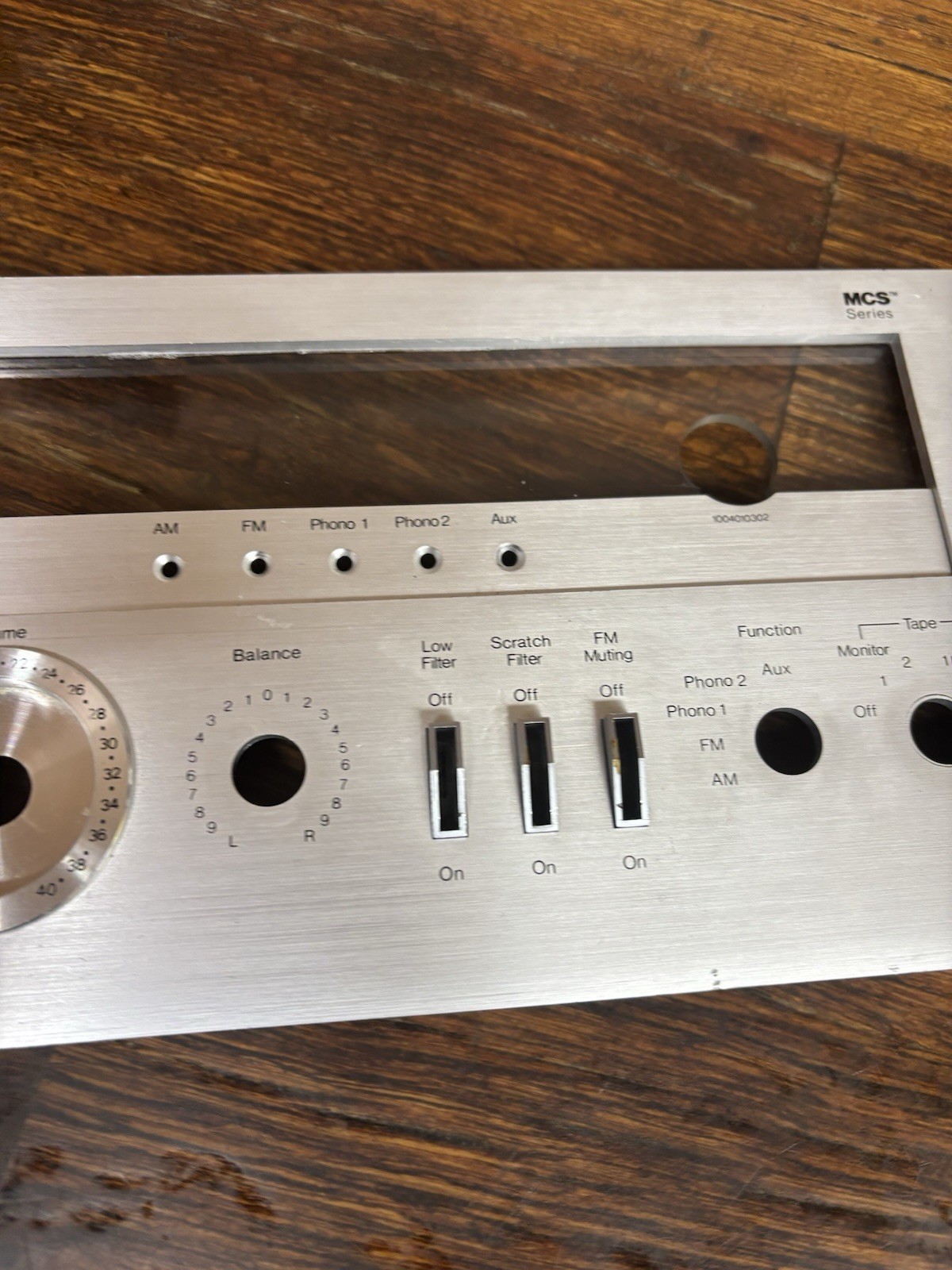 MCS 3233 Receiver faceplate, RARE AND HARD TO FIND
