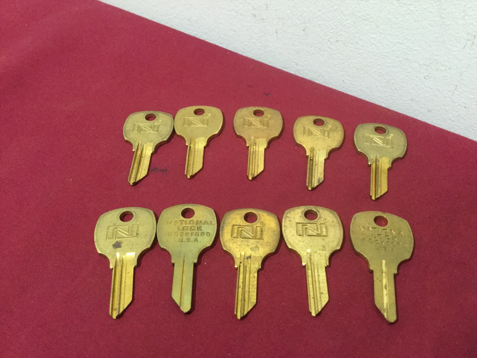 National 1069F Key Blanks, Set of 10 - Locksmith