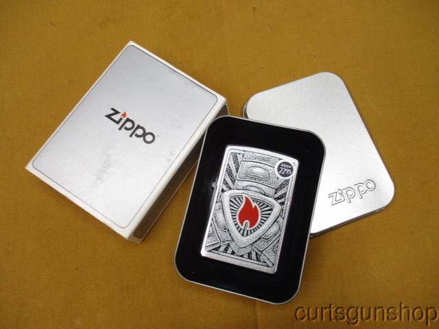 Zippo Lighter Chrome Chaos Unused in Original Case