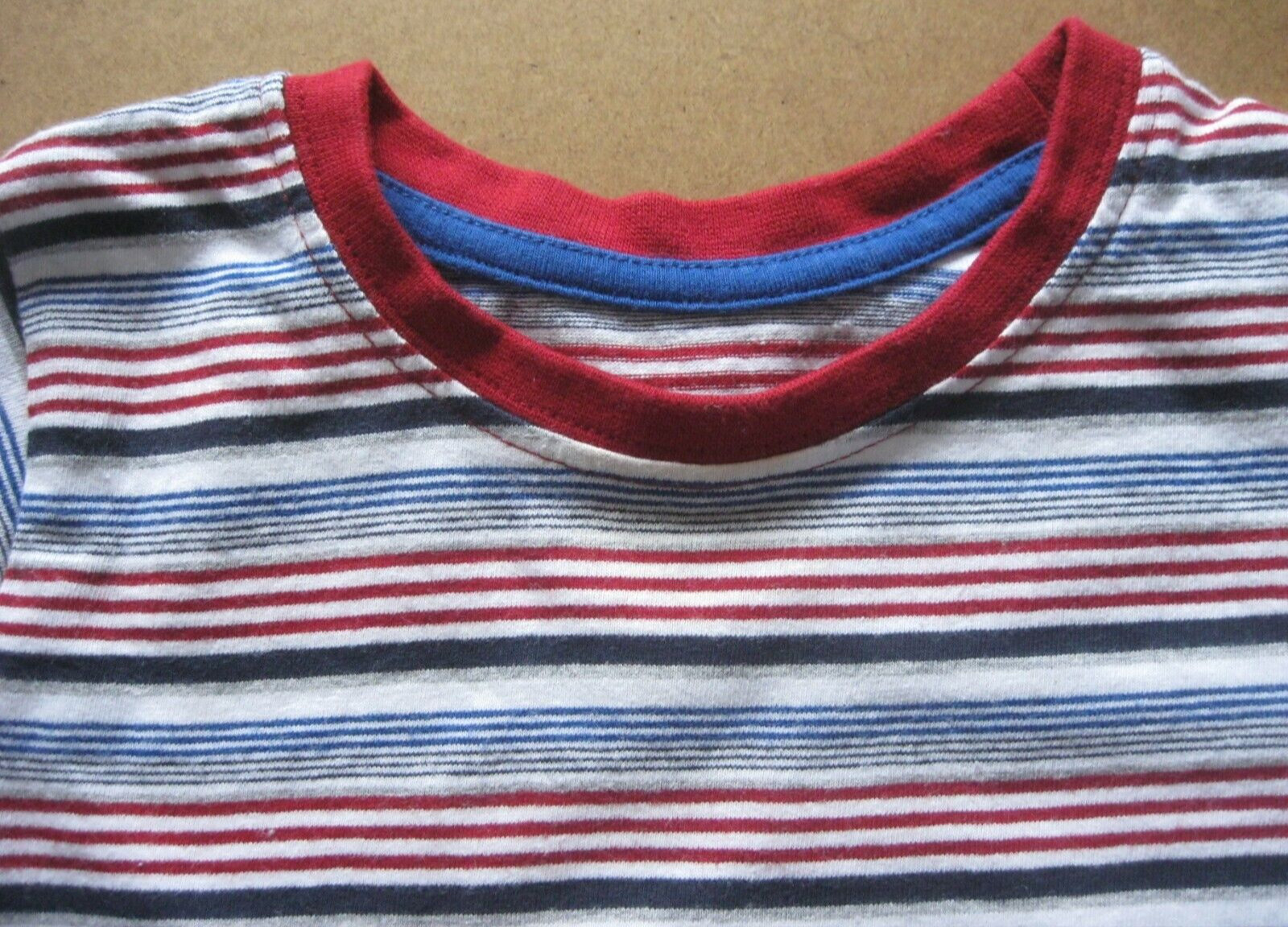 Matalan Multicoloured Striped T-Shirt. Age 18 - 24 months.