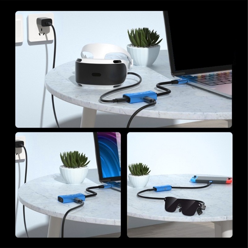 Glasses Power Converters Type C to Type C Video PD100W 2 Function AR Glasses