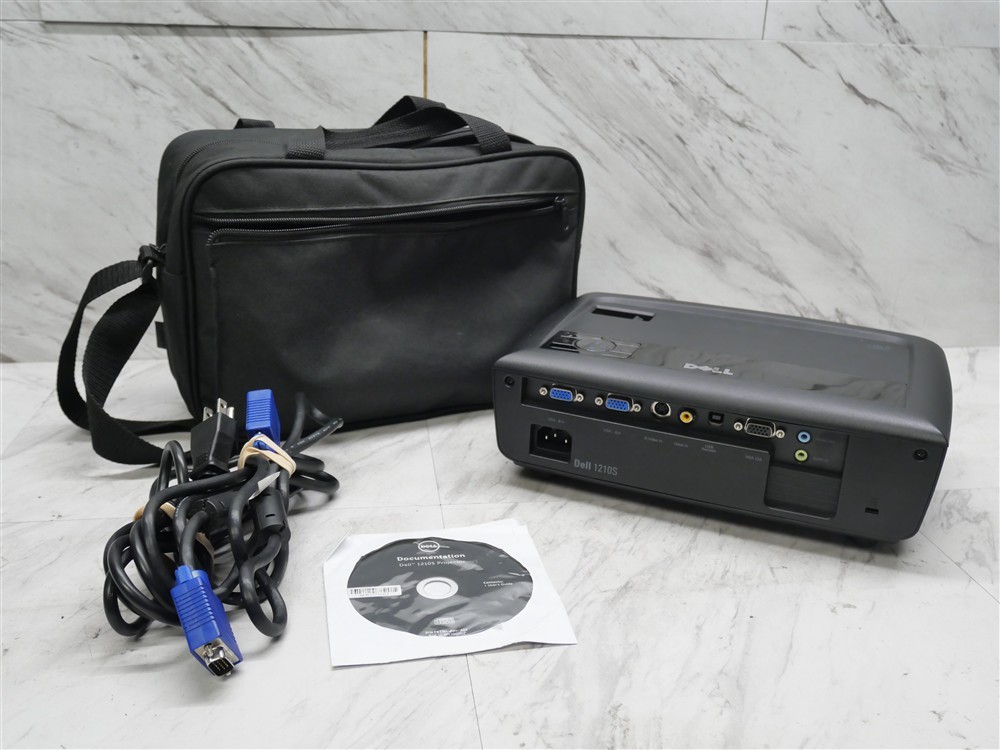 Dell 1210S Projector 340 Hours on Lamp Tested & Working - Includes Bag!