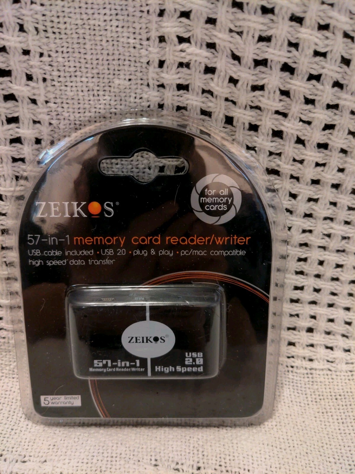 Zeikos High Speed 57-in-1 USB 2.0 Memory Card Reader Writer for all Memory Cards