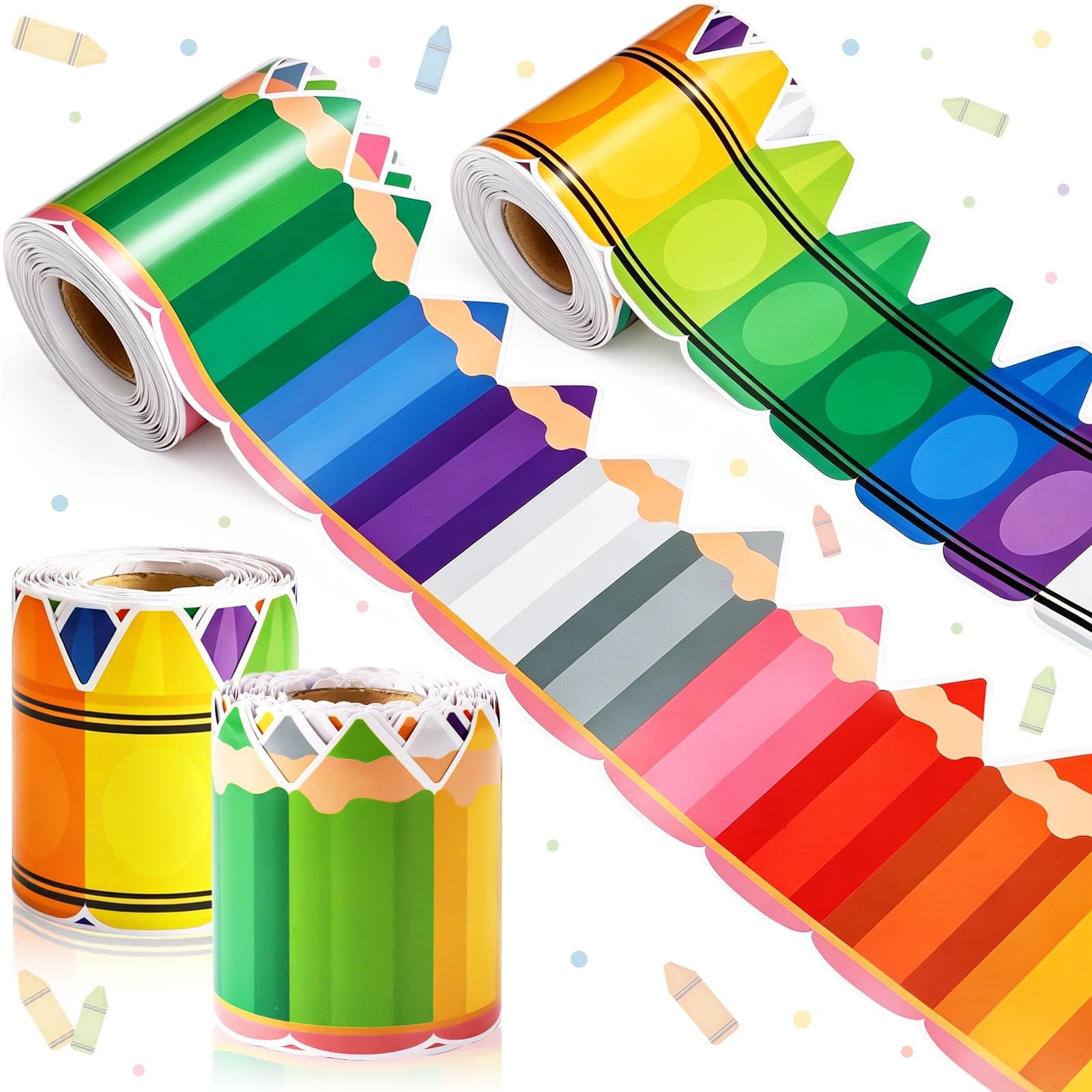65ft Back to School Bulletin Board Border Decorations, 2 Rolls 65 ft,