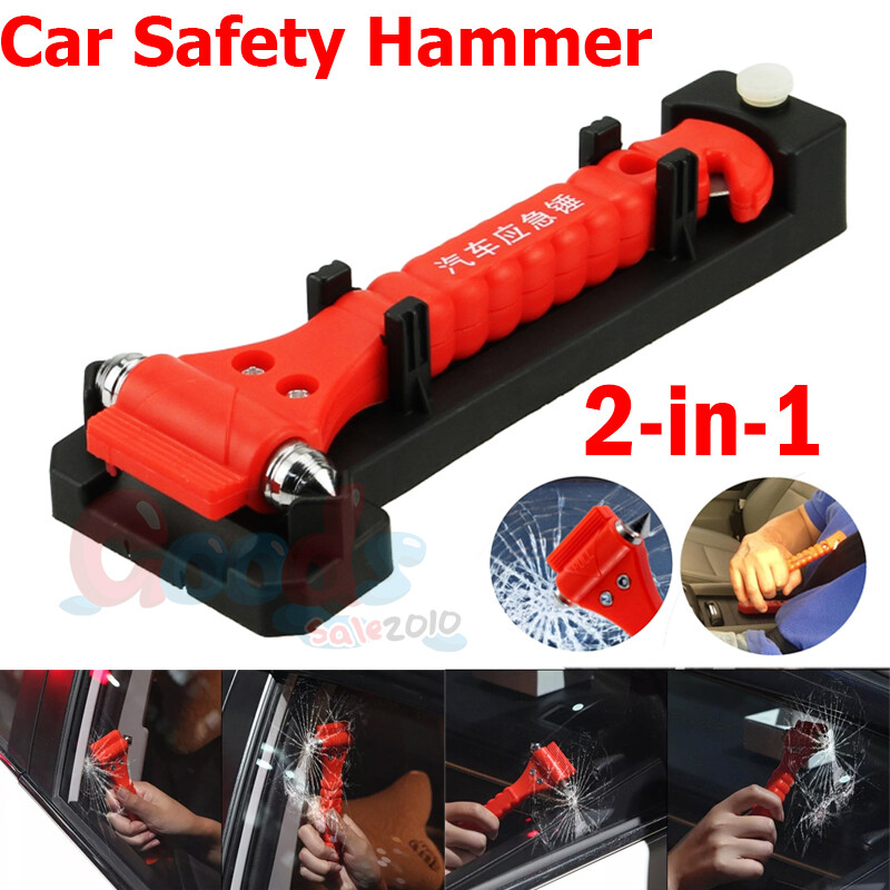 Car Safety Hammer Life Escape Emergency Seat Belt Cutter Window Glass Breaker US