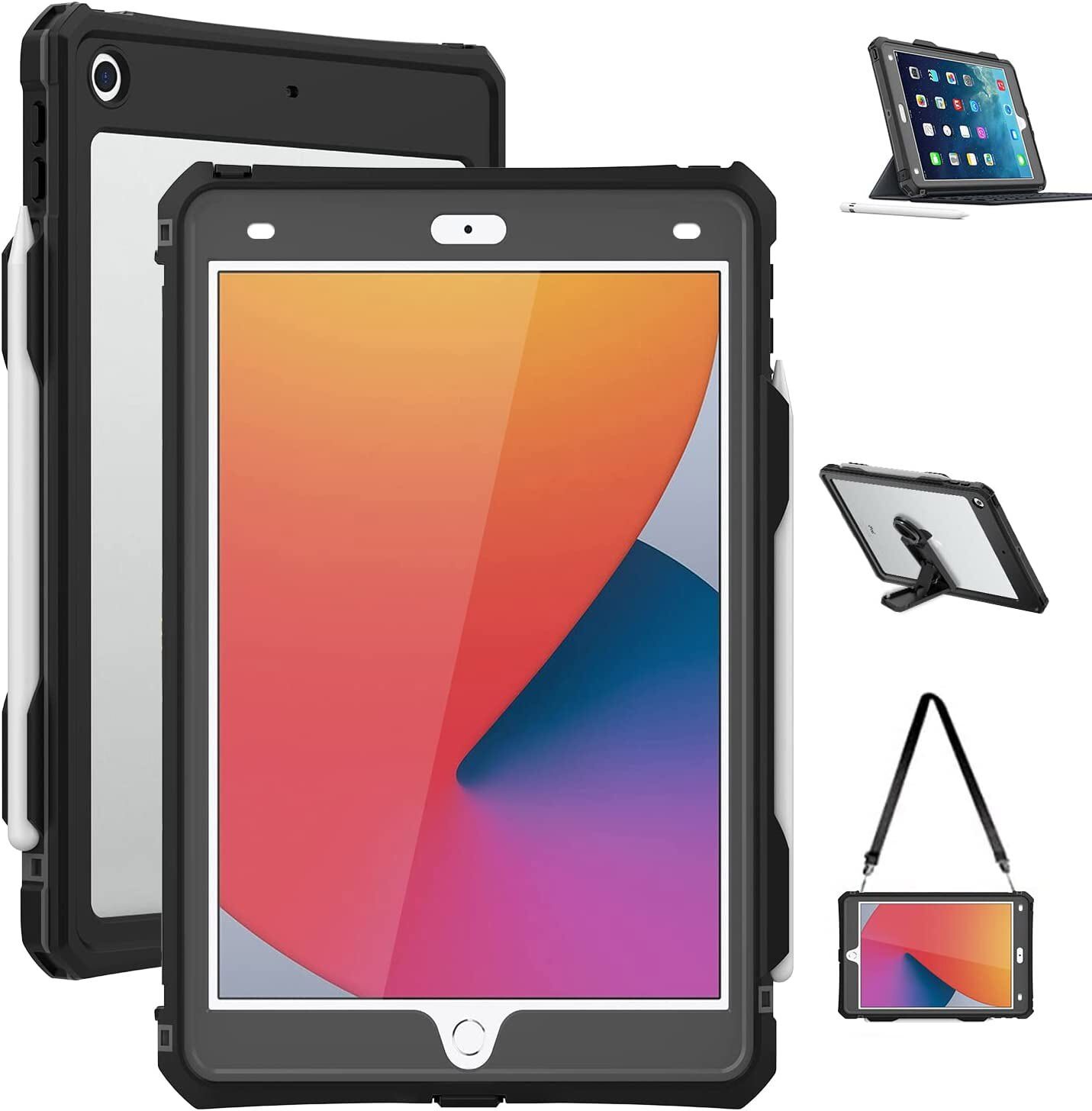 For iPad 9th/8th/7th Generation Case 10.2" Waterproof Cover Shockproof Rugged