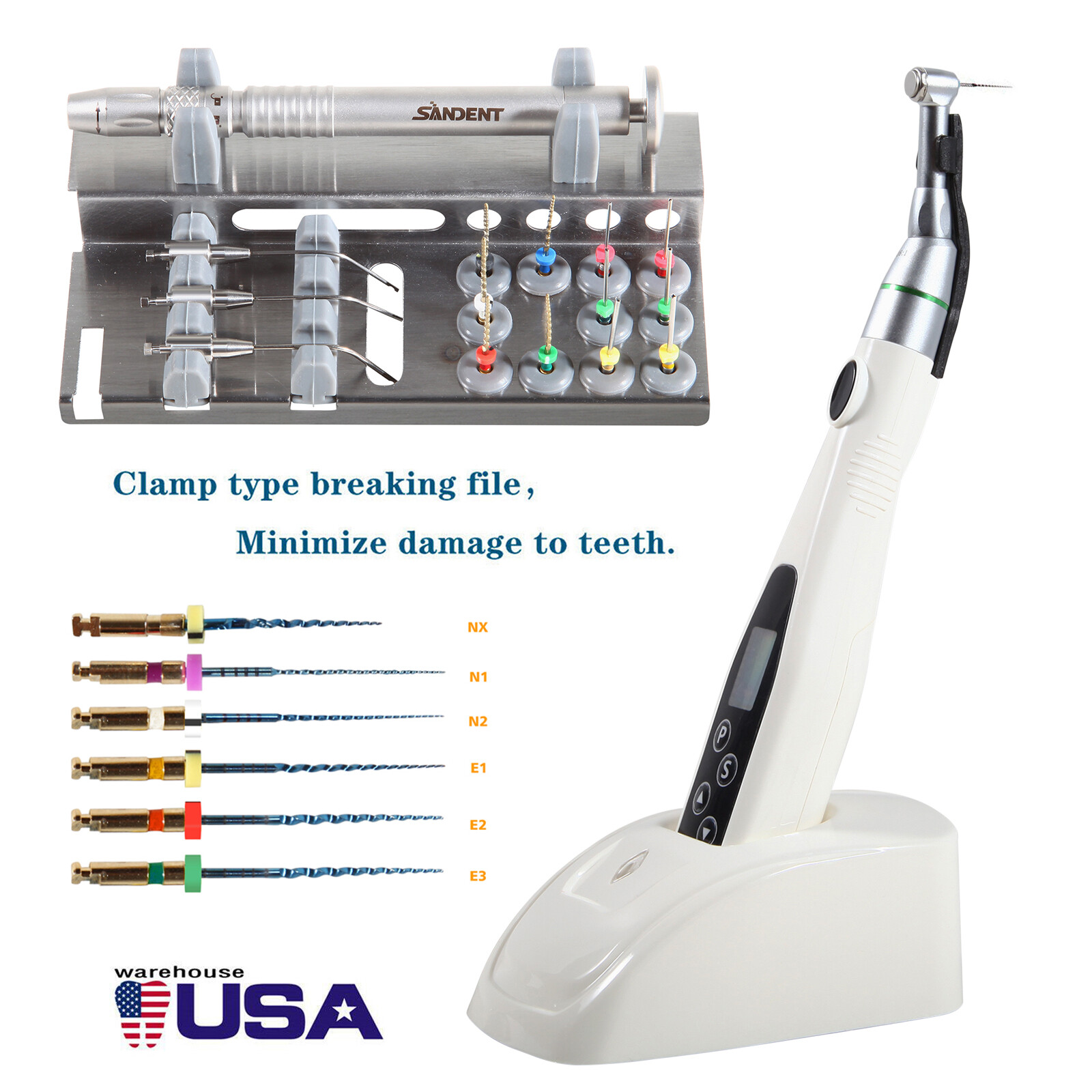 Dental Wireless LED Endo Motor / Root Canal Files Extractor / Niti Files 25mm MD