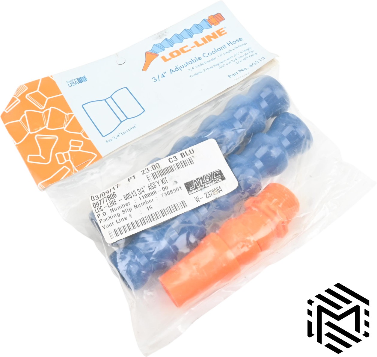 Loc-Line 60513 3/4″ Hose Coolant Assembly Kit - 5 Piece - 14" Length