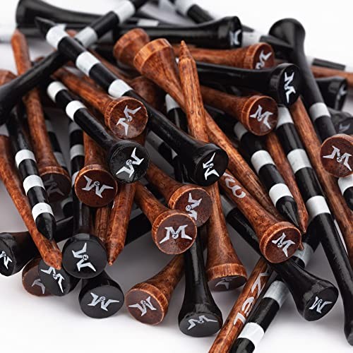 Natural Wood/Bamboo Golf Tees 2 3/4 Inch & 3 1/4 Inch,Pack 50 or 120,Reduce