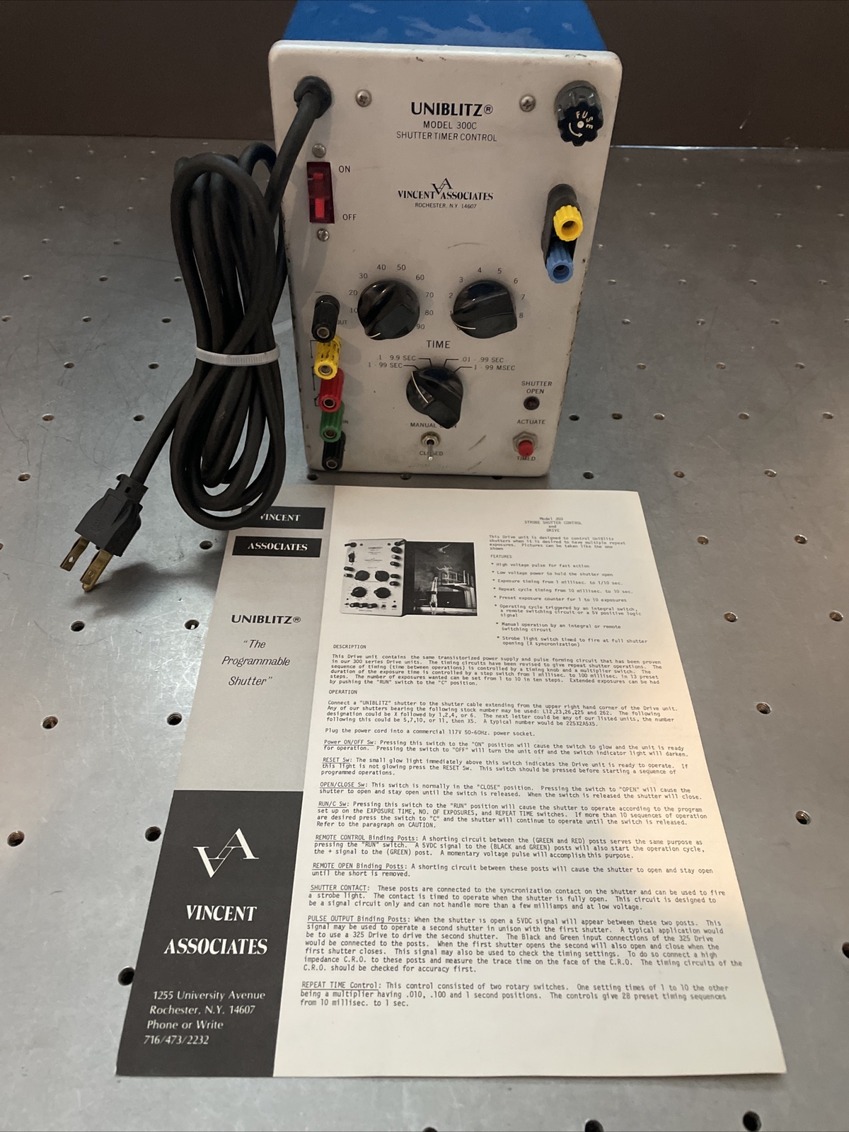 UNIBLITZ MODEL 300C SHUTTER TIMER SPEED CONTROLLER