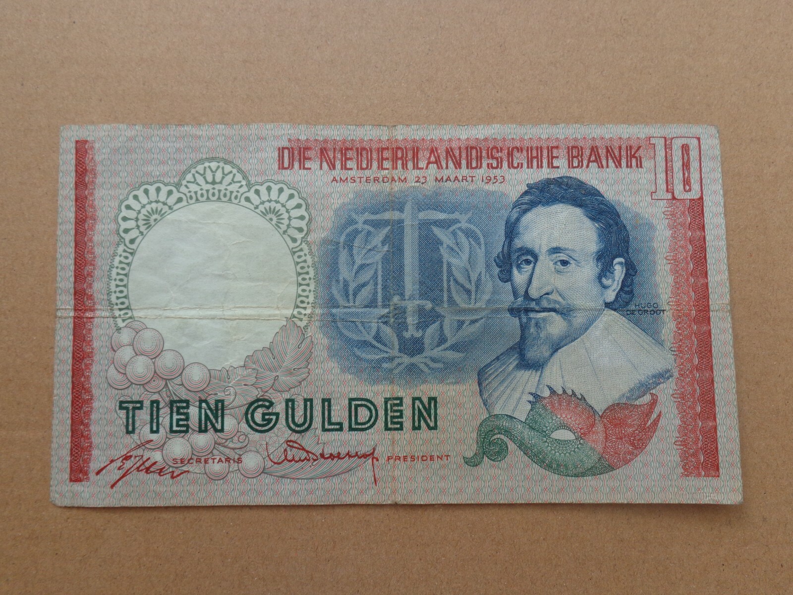 Netherlands Banknote  10 gulden 1953 (a)