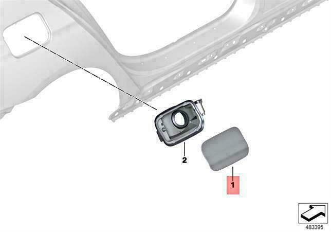 BMW G11 725D 730D 730DX 730I 740DX 740E 740I FILL-IN FLAP 51917358709 NO🇺🇸DUTY