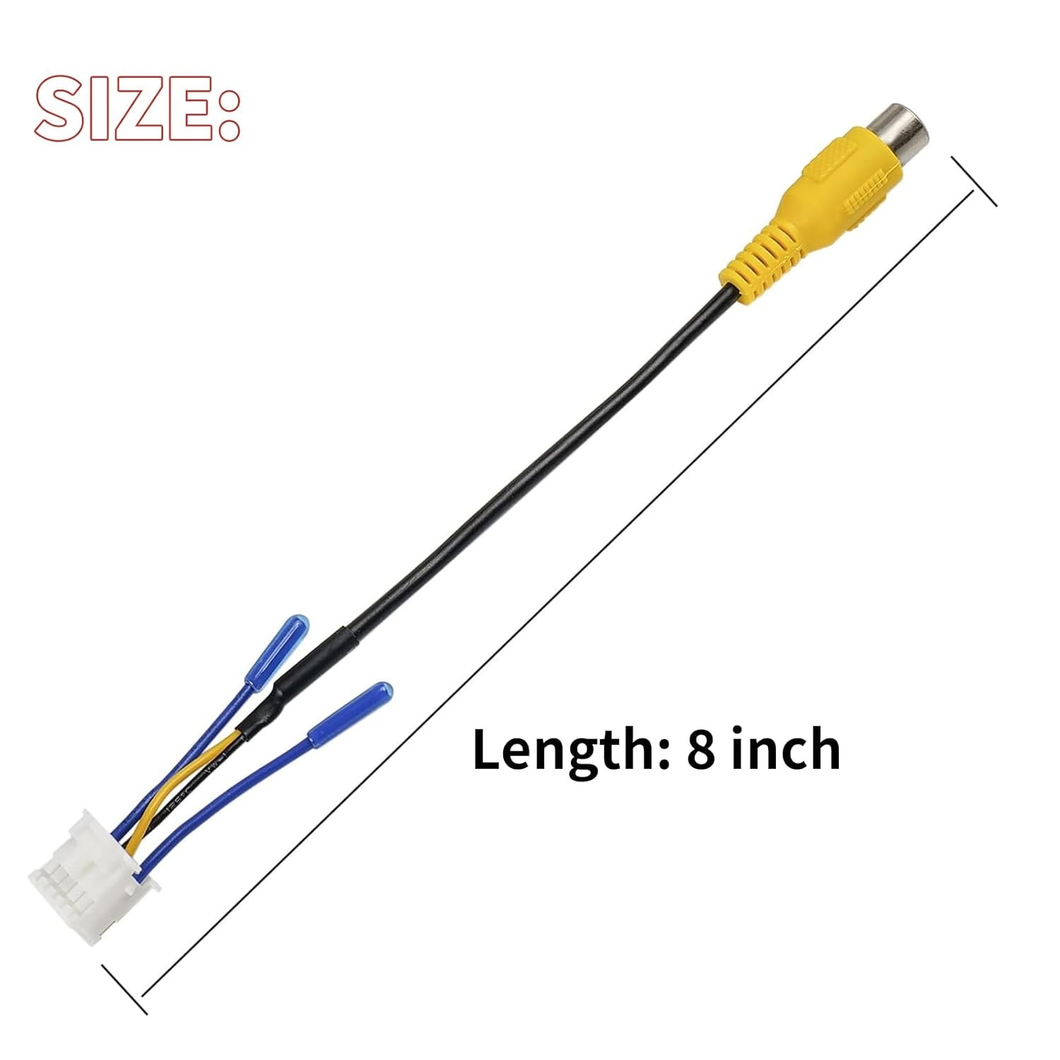 Android Car Stereo Radio RCA Plug with 10 Pin Rearview Backup Camera RCA...